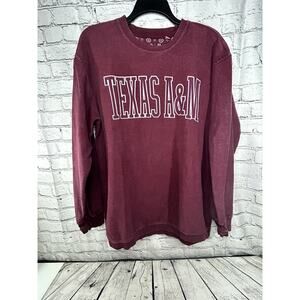 Three Square By Royce Apparel Texas A&M Aggies Oversized Crewneck Womens Size XL